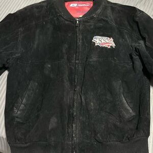 Jeff Hamilton Reebok XXXVI Super Bowl jacket. First Super Bowl win for Tom Brady